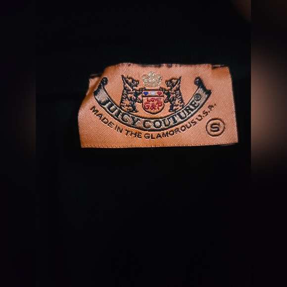 Juicy Couture Vintage Mini Strapless Drawstring Dress in Black - Picture 3 of 3